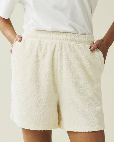 Andy Jacquard Terry Shorts, Offwhite