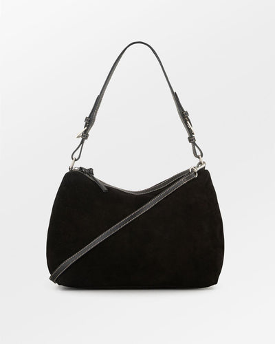 Suede Ginni Medi Bag, Black