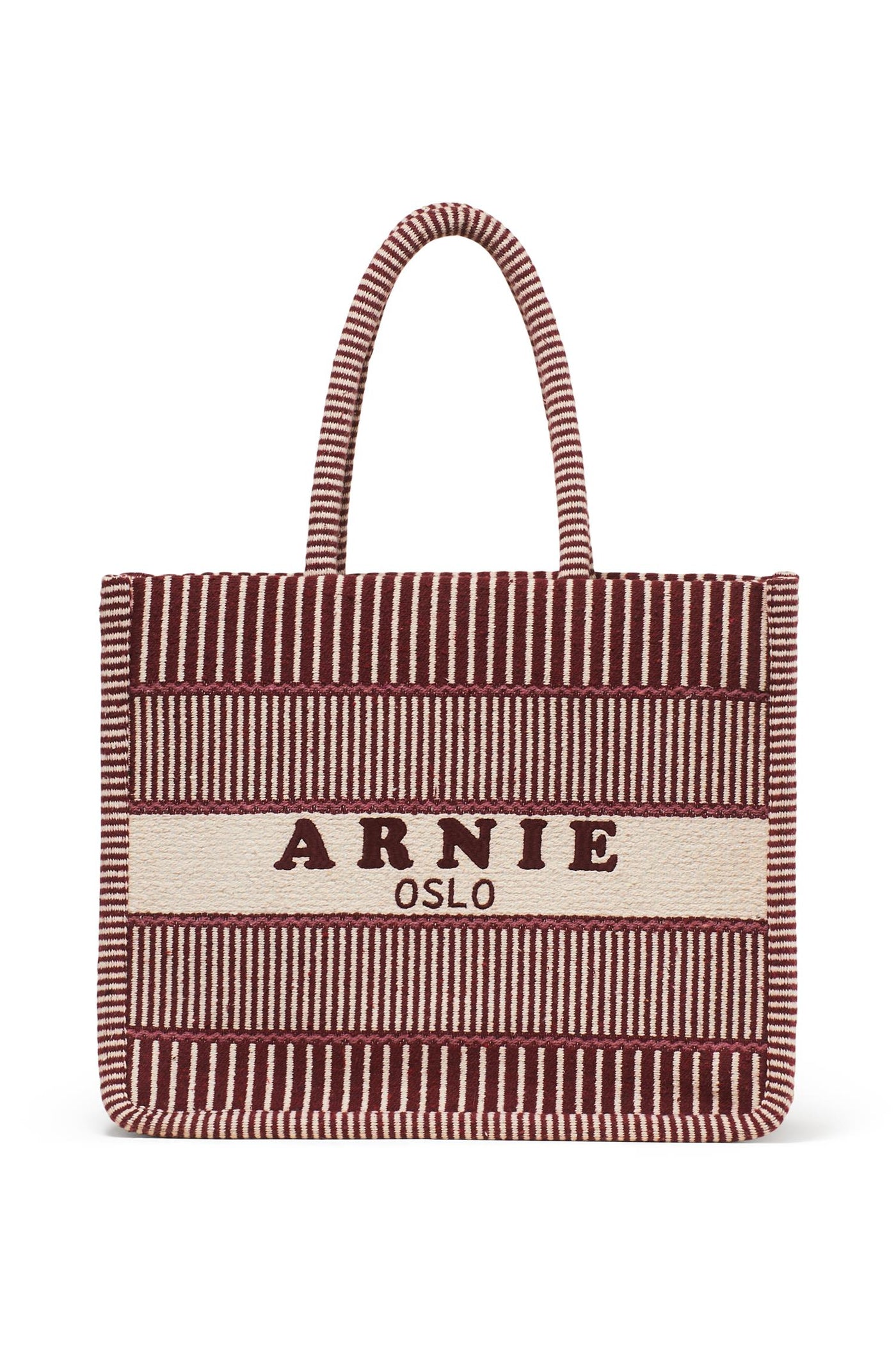 Porto Medium, Burgundy Stripe fra Arnie Says hos Tråkk Inn