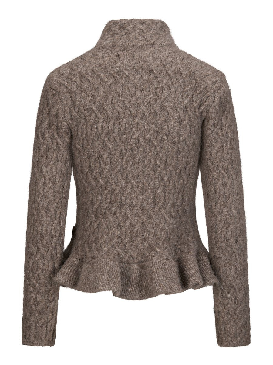 Lene Alpaca Cardigan, Walnut fra Ella & il - bilde 2