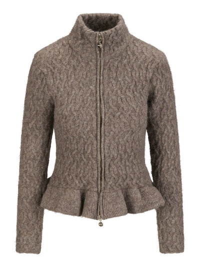 Lene Alpaca Cardigan, Walnut fra Ella & il hos Tråkk Inn