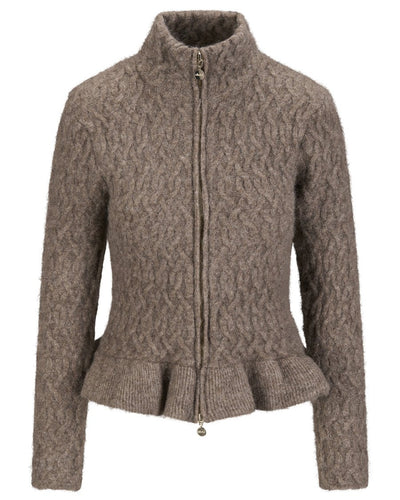 Lene Alpaca Cardigan, Walnut