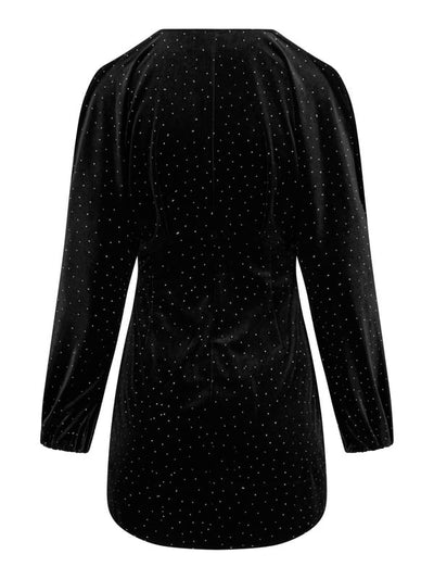Philo Stud Velour Dress, Black fra Ella & il - bilde 4