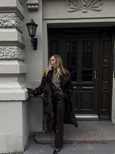 Leather Pant, Brown fra DEAR DHARMA - bilde 2