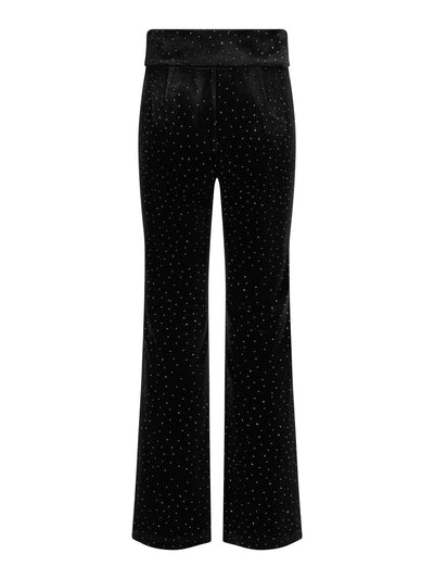 Madeleine Stud Velour Pant, Black fra Ella & il - bilde 3
