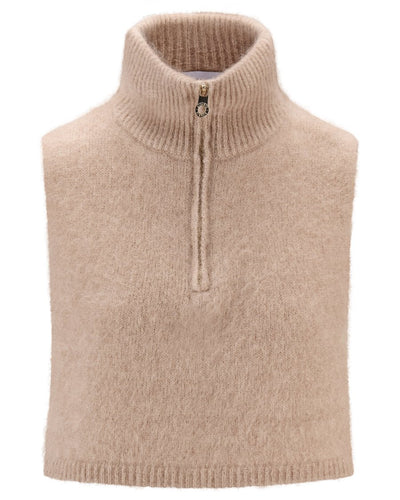 Belinda Chunky High Neck, Hazel Beige