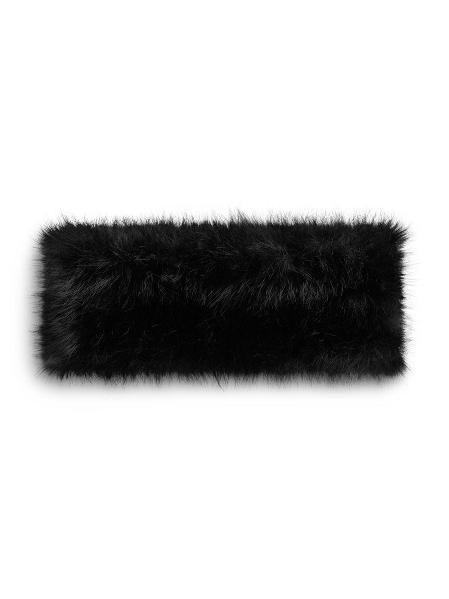 Mia Fake Fur Headband, Black fra Ella & il hos Tråkk Inn