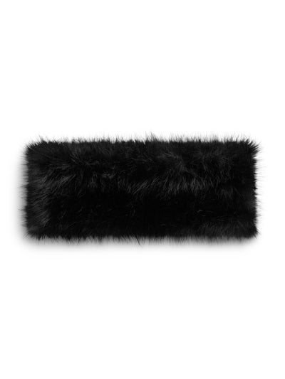 Mia Fake Fur Headband, Black fra Ella & il hos Tråkk Inn