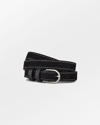 Suede Zoe Belt, Black