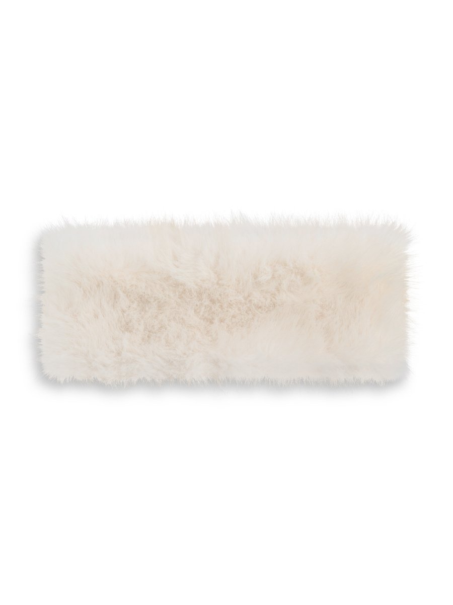 Mia Fake Fur Headband, White fra Ella & il hos Tråkk Inn