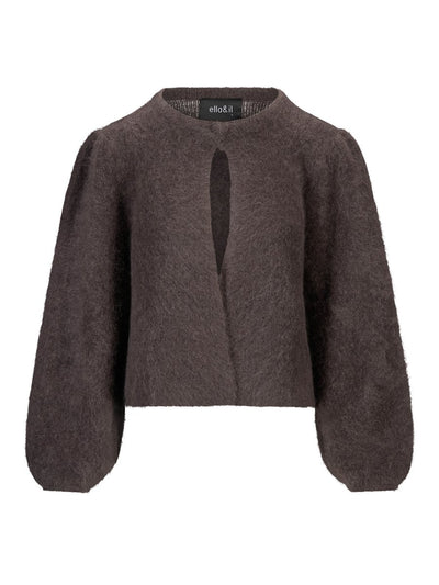 Amelia Chunky Cardigan, Dark Brown fra Ella & il hos Tråkk Inn