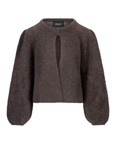 Amelia Chunky Cardigan, Dark Brown