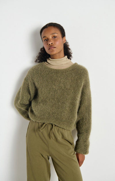 Women’s Sweater Niby, Khaki fra American Vintage - bilde 4