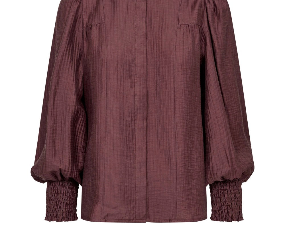 TassyCC Collar Blouse, Plum fra Co`couture - bilde 2