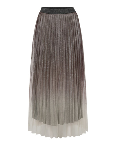 GlitterCC Plissé Skirt, Dark Brown