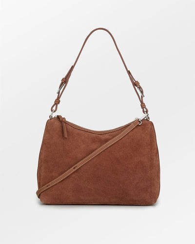 Suede Ginni Medi Bag, Brown Tortoise Shell