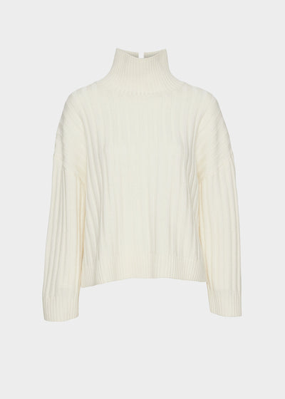 Malina Merino Turtleneck, White fra Christian Aks hos Tråkk Inn