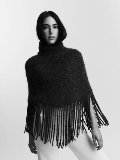 Nikola Chunky Poncho, Black fra Ella & il - bilde 2