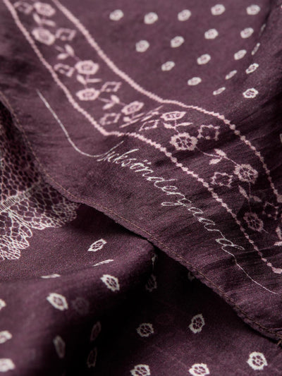 Lacia Tabby Sia Scarf, Fig Red fra BECKSÖNDERGAARD - bilde 2