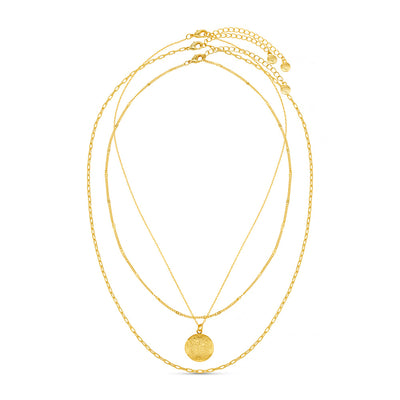 3-Row Locket Necklace fra Orelia - bilde 4