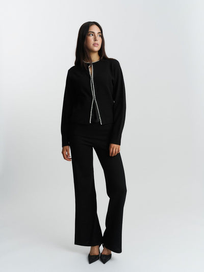 Mika Merino Cardigan, Black fra Ella & il - bilde 3
