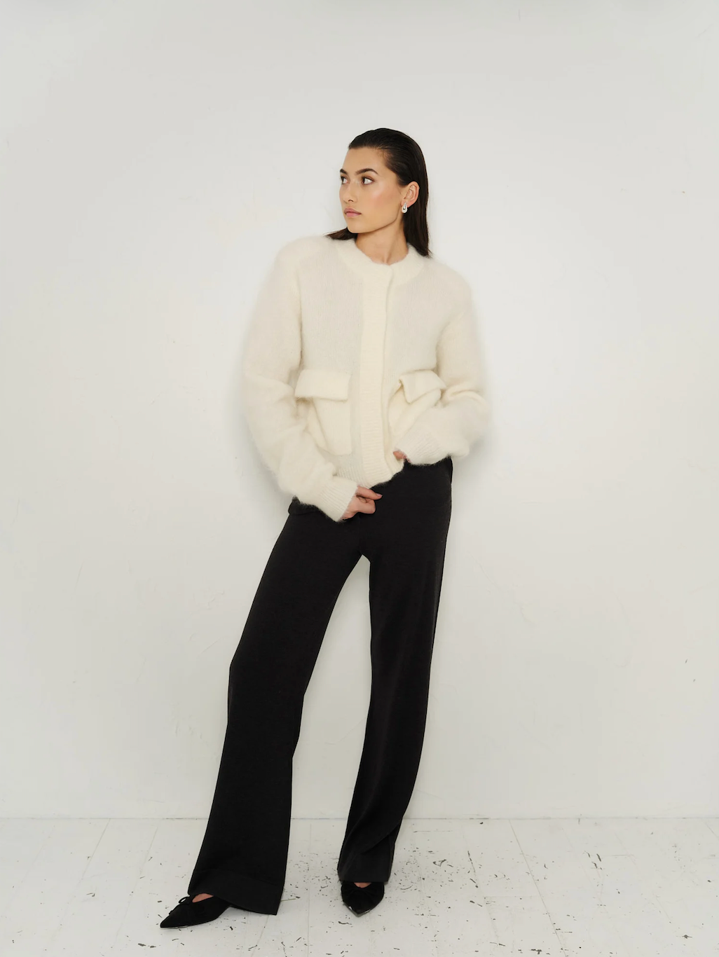 Nina Merino Pant, Black