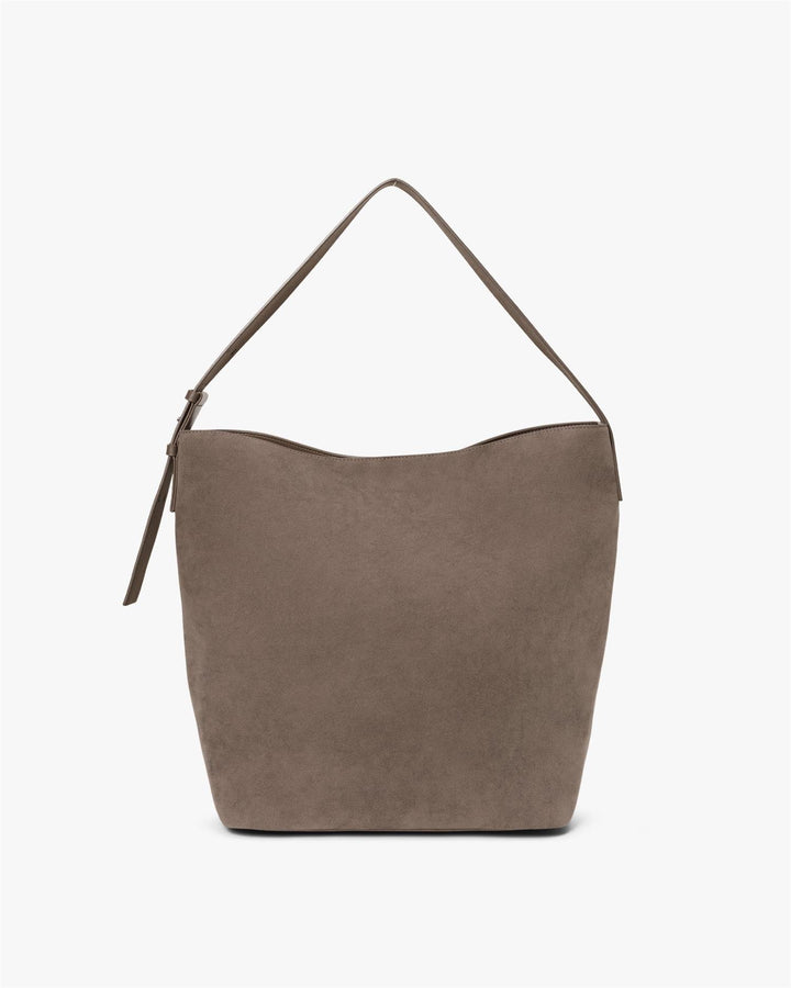 Day Imitation Suede Tote, Major Brown