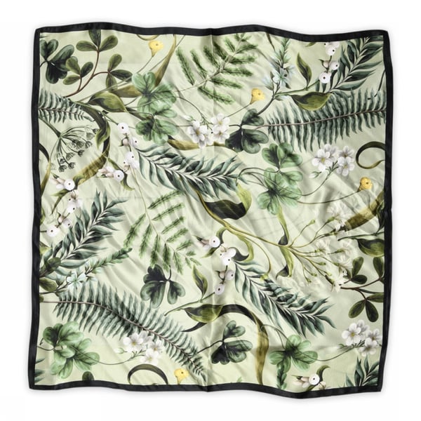 Fern Silk Scarf, Olivine fra Sneaky Fox hos Tråkk Inn