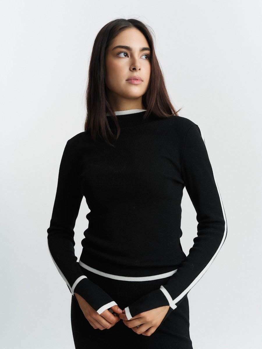 Colly Merino Sweater, Black fra Ella & il - bilde 2