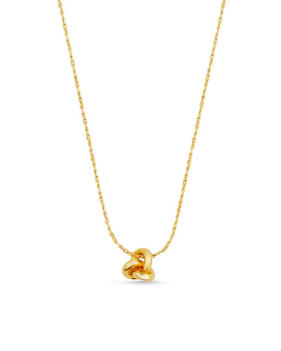 Mini Knot Fine Collar Necklace - Gold