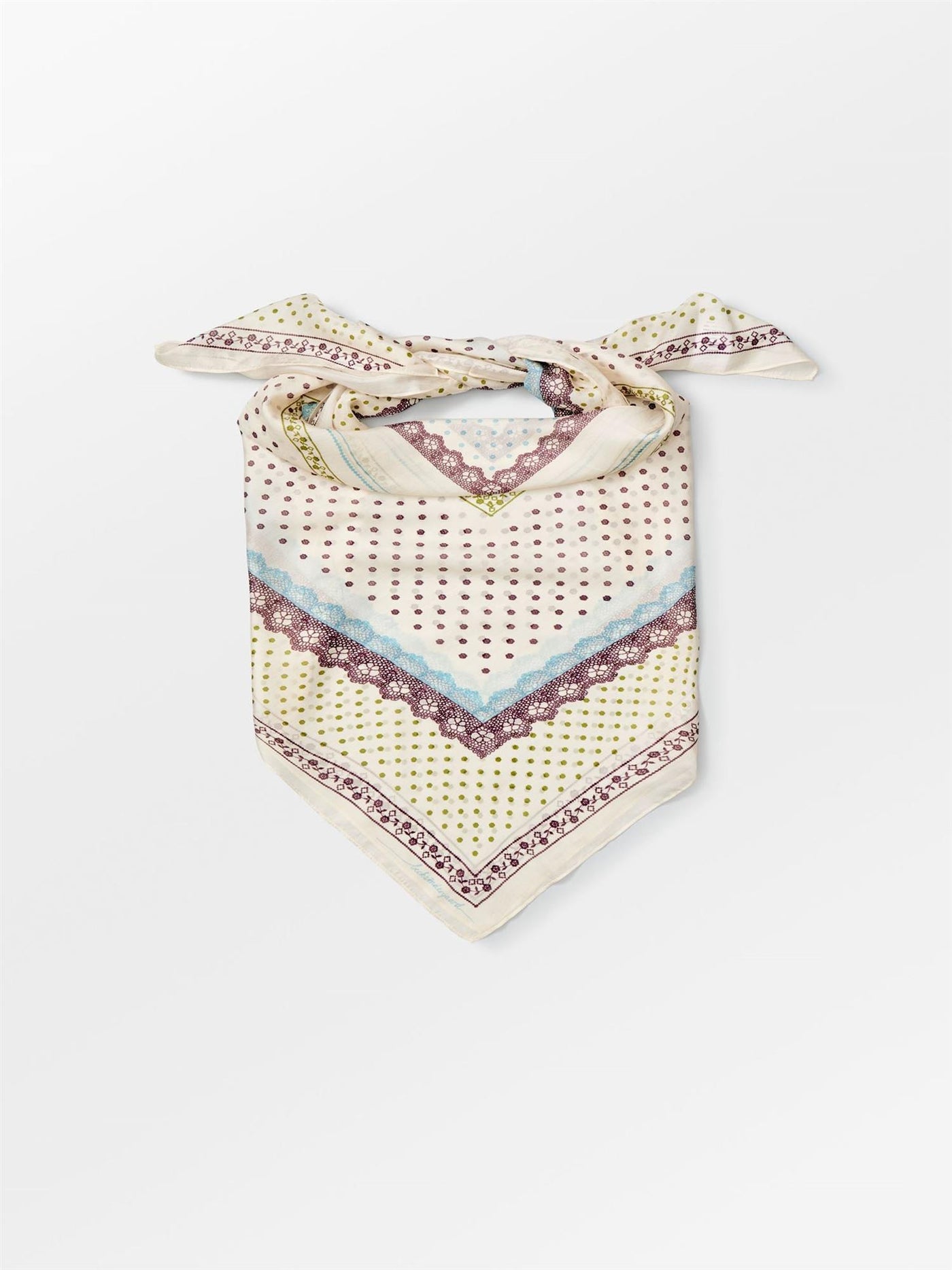 Lacia Tabby Sia Scarf, Birch White fra BECKSÖNDERGAARD hos Tråkk Inn