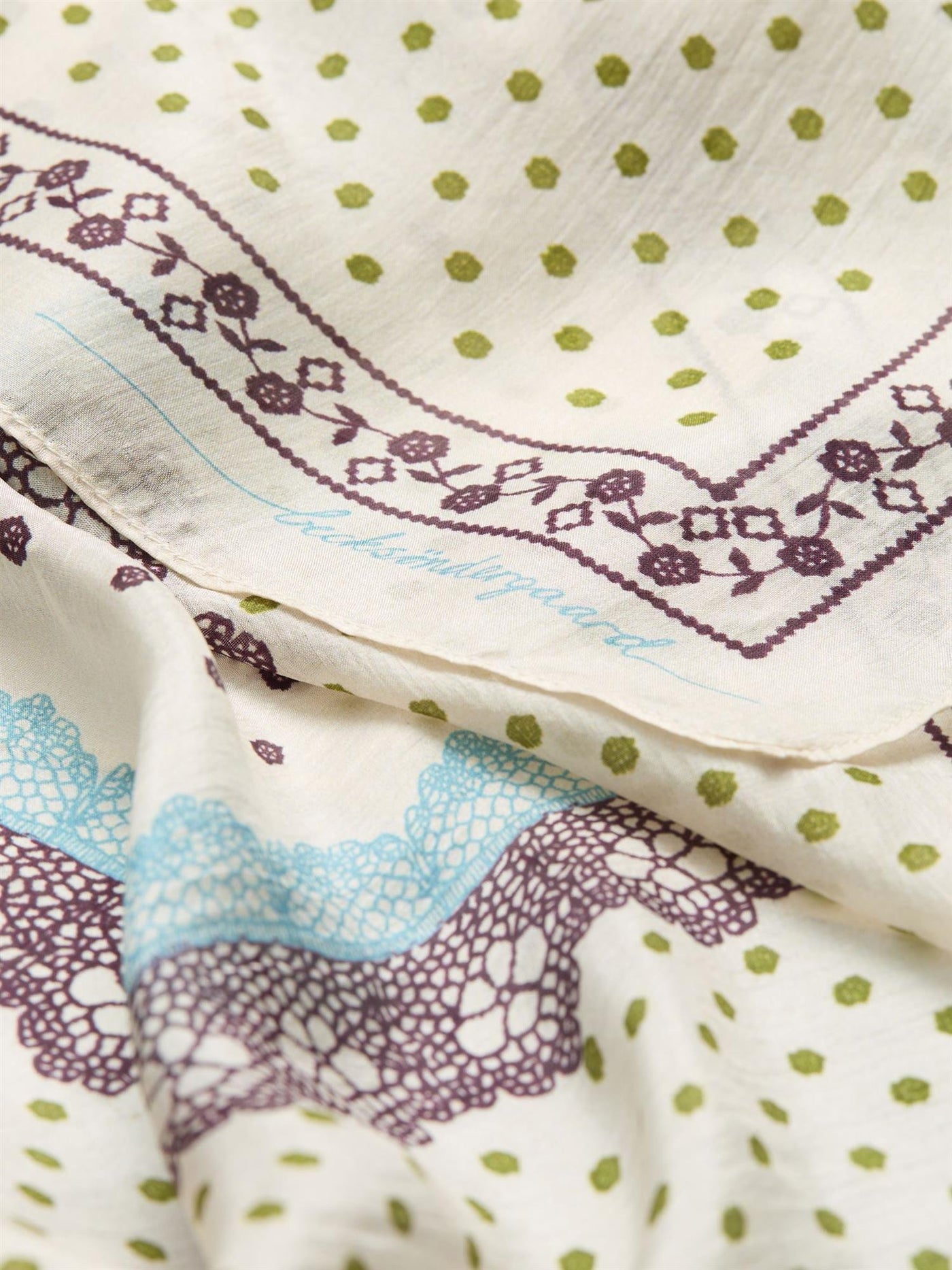 Lacia Tabby Sia Scarf, Birch White fra BECKSÖNDERGAARD - bilde 2