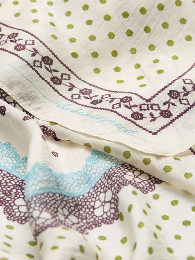 Lacia Tabby Sia Scarf, Birch White fra BECKSÖNDERGAARD - bilde 2