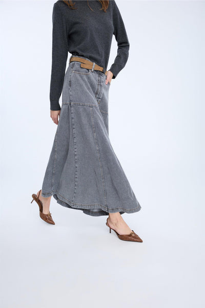 Tuxya Skirt, Grey fra MUNTHE - bilde 3