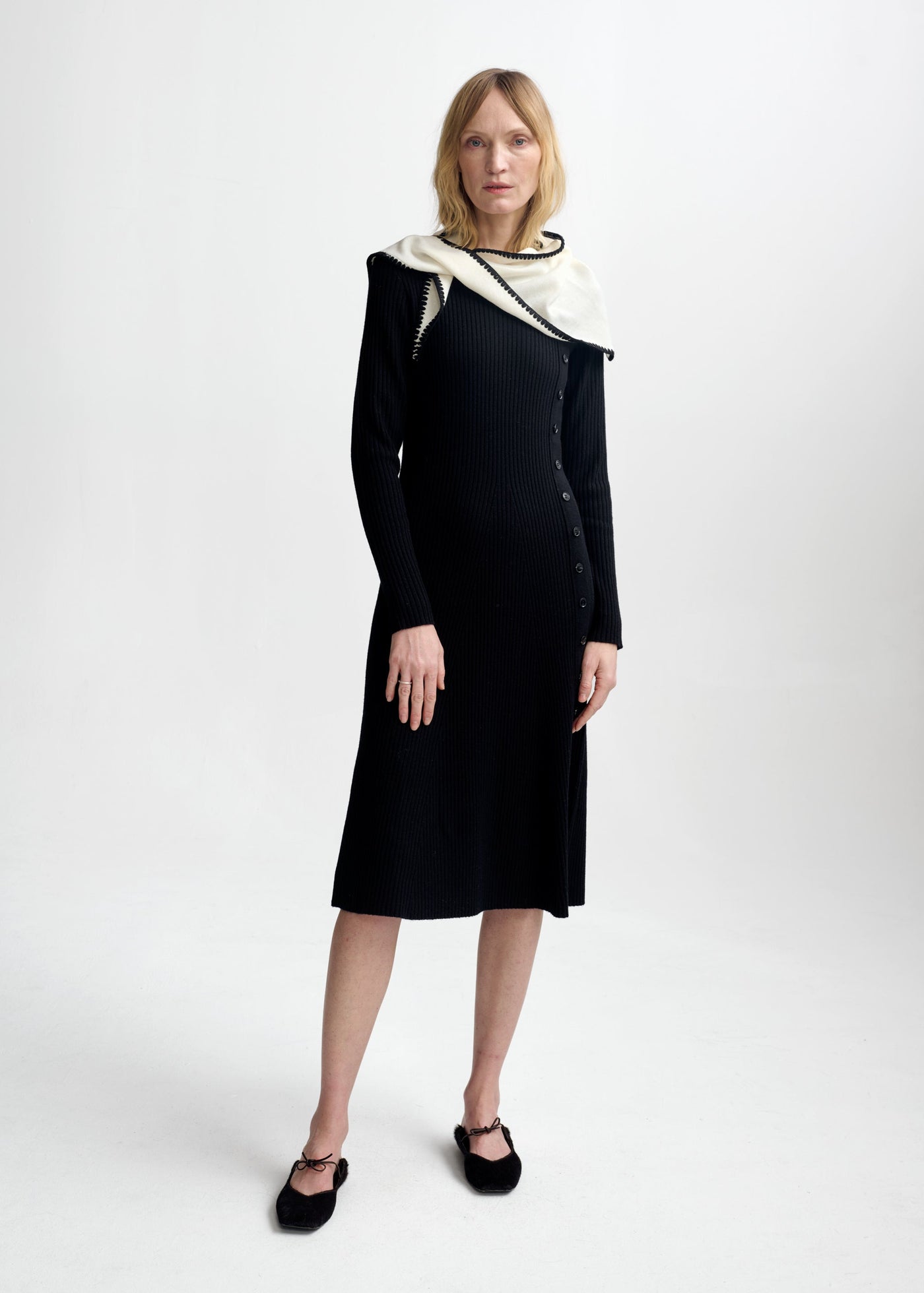 Mima Merino Dress, Black fra Christian Aks - bilde 3