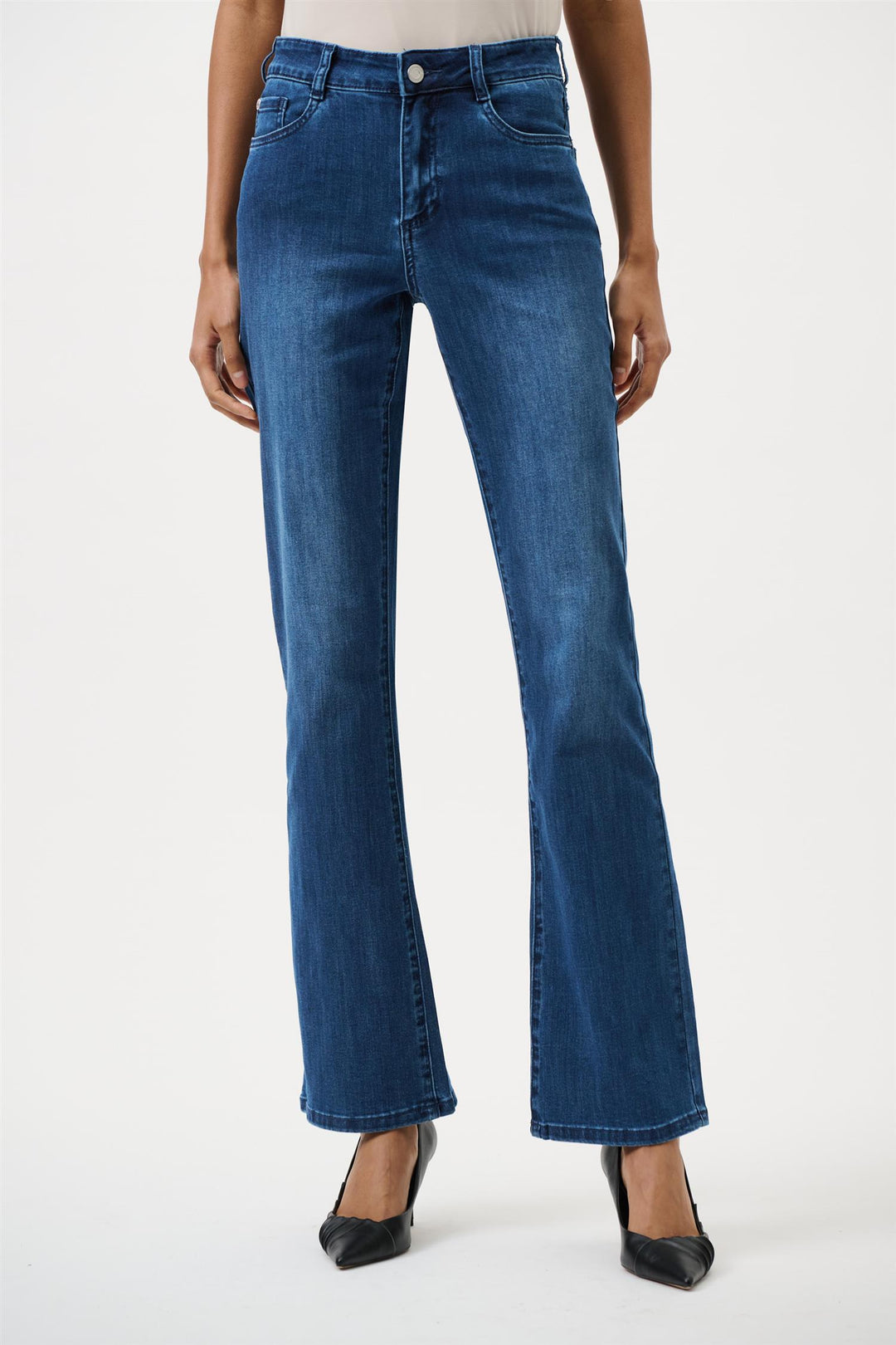 Brooke | Classic Bootcut Stretch Jeans, Medium Blue