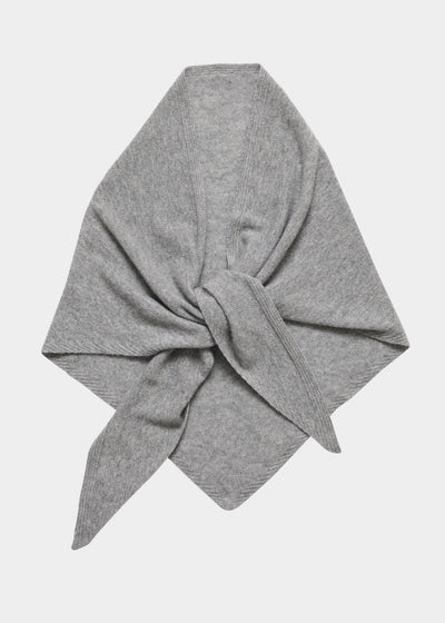 Mira Wool Cash Scarf, M. Grey Mel fra Christian Aks hos Tråkk Inn