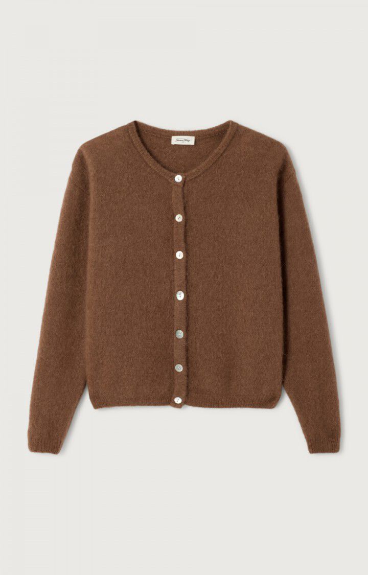 American Vintage brun cardigan - forfra