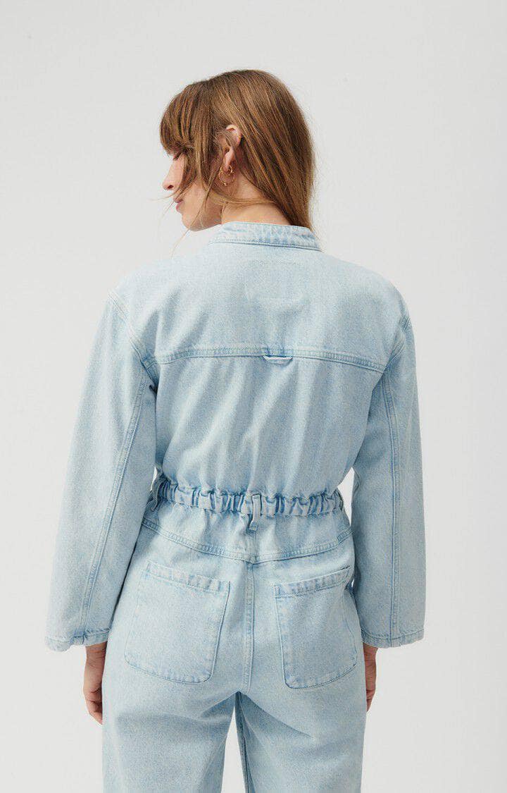 American Vintage lys blå jumpsuit - bakfra 2