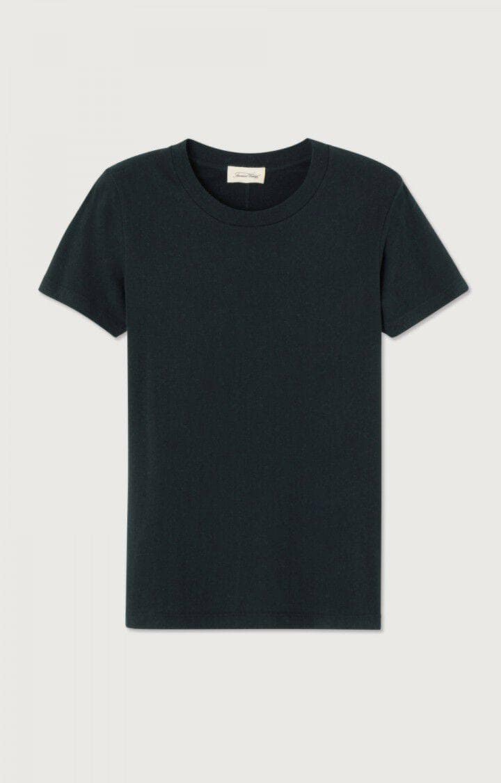 American Vintage svart t-shirt - forfra