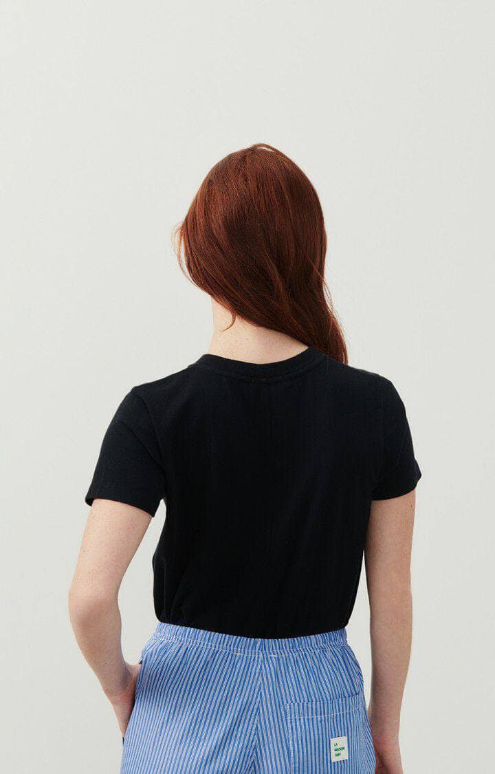 American Vintage svart t-shirt - bakfra