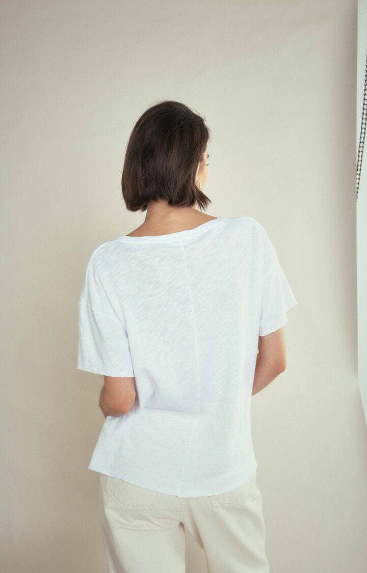 American Vintage hvit t-shirt - bakfra
