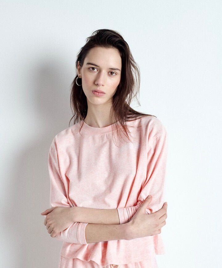 American Vintage rosa overdel t-shirt - helfigur
