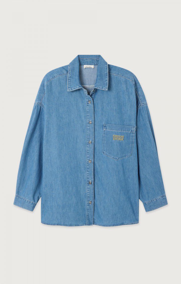 American Vintage blå skjorte - forfra