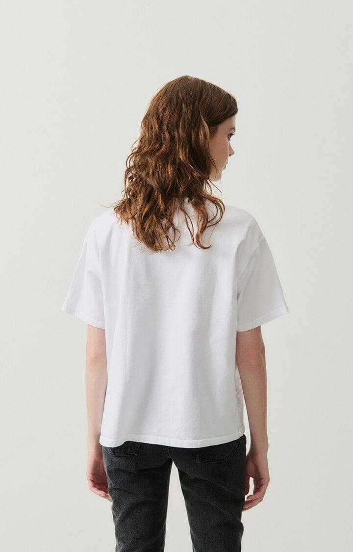 American Vintage hvit t-shirt - bakfra