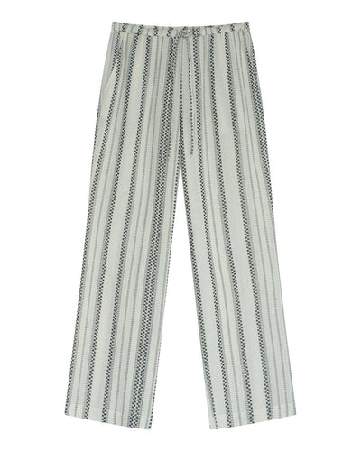 Euston Striped Gauze, Ecru/Black