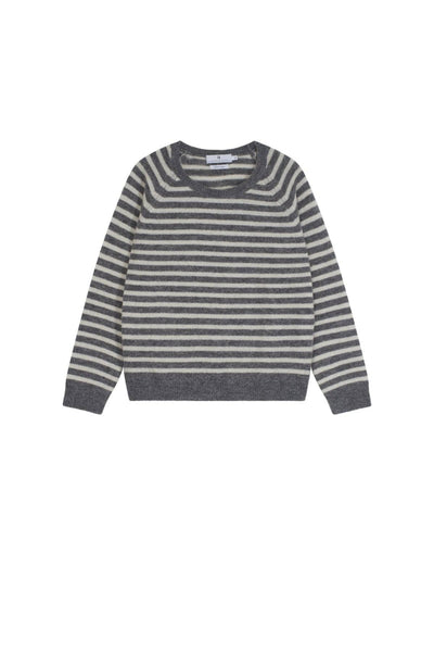 Fiona Stripe, Dk Grey/Offw