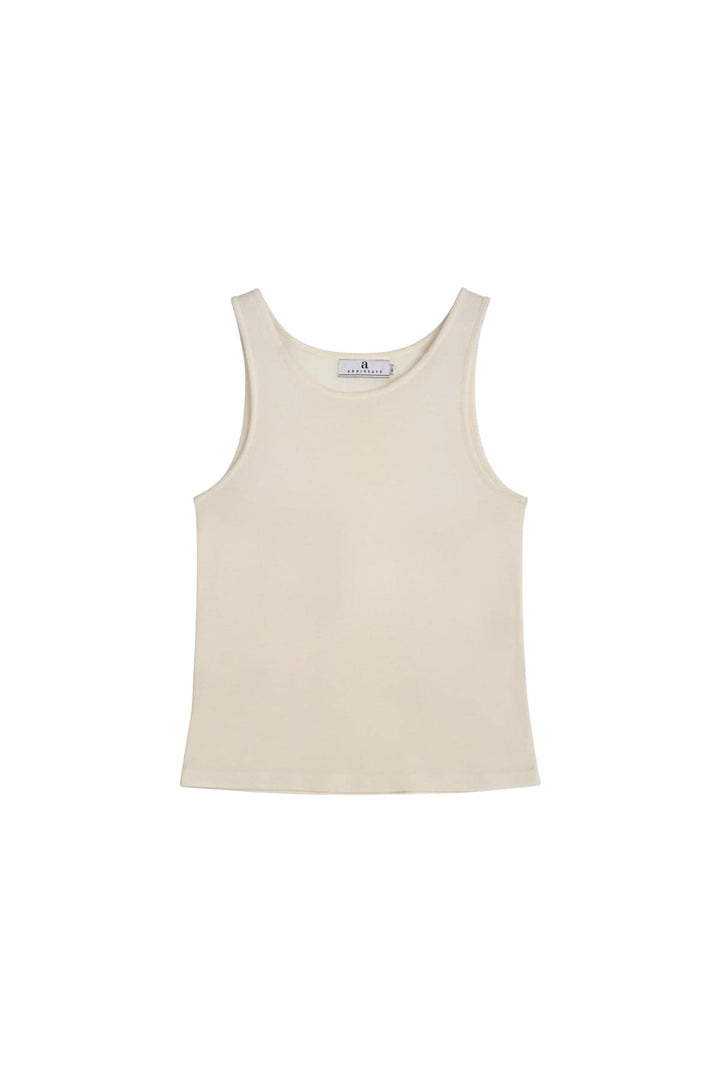 Arnie Says offwhite overdel singlet - forfra
