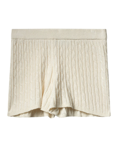 Elio Cable Shorts, Offwhite