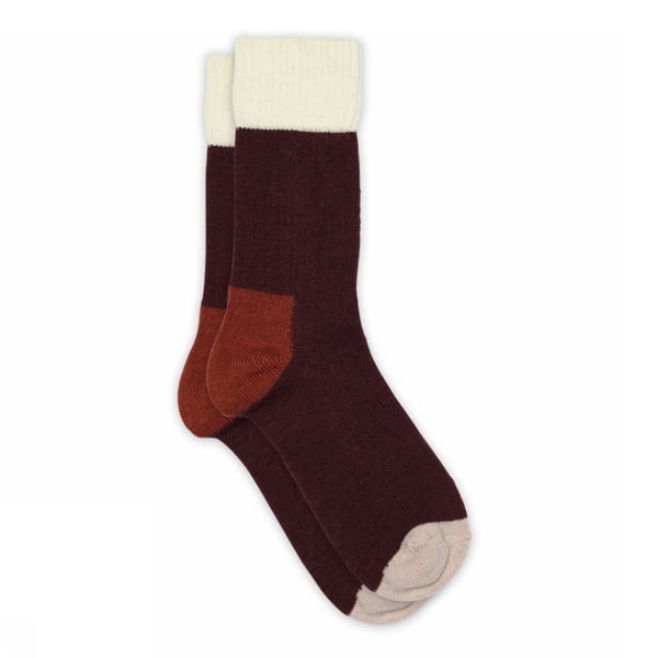 Esther Socks, Wine Red fra MP Denmark hos Tråkk Inn
